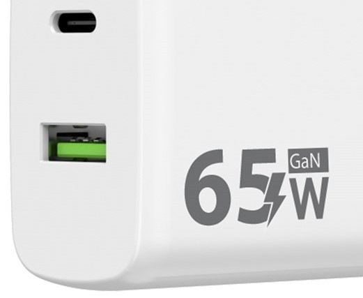 Nabíjačka do siete WG GaN, 2xUSB, USB-C PD 65W + USB-A QC3.0 18W + USB-C kábel 1m Nabíjačka do siete WG GaN, 2xUSB, USB-C PD 65W + USB-A QC3.0 18W + USB-C kábel 1m