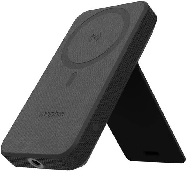Powerbank Mophie 10 000 mAh, 1x USB-C, snap+ s integrovaným stojanom čierny