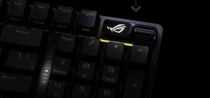 Klávesnica Asus ROG Strix Scope II 96 Wireless (ROG NX Snow), CZ/SK čierna Klávesnica Asus ROG Strix Scope II 96 Wireless (ROG NX Snow), CZ/SK čierna