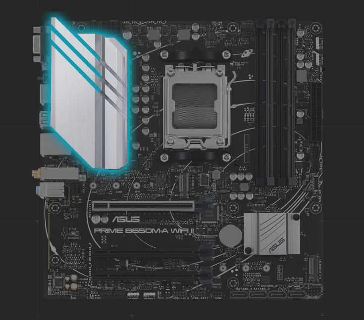 Základná doska Asus PRIME B650M-A WIFI II Základná doska Asus PRIME B650M-A WIFI II