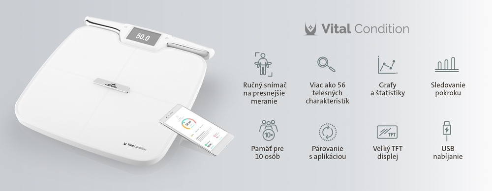 Osobná váha ETA Vital Condition 8779 90000 biela