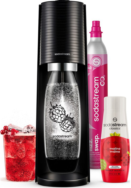 Výrobník sódovej vody SodaStream TERRA Black Malina Zero