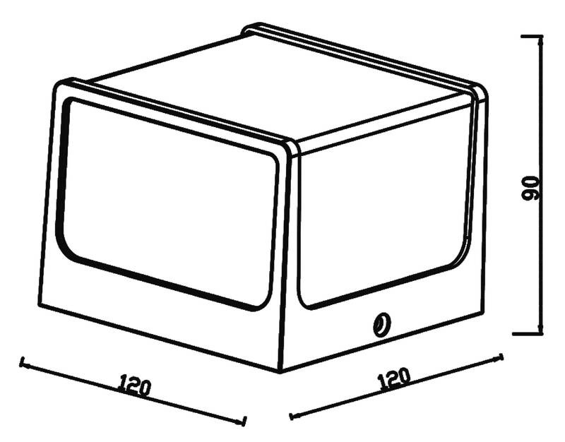 Nástenné svietidlo Top Light Block čierne Nástenné svietidlo Top Light Block - čierne
