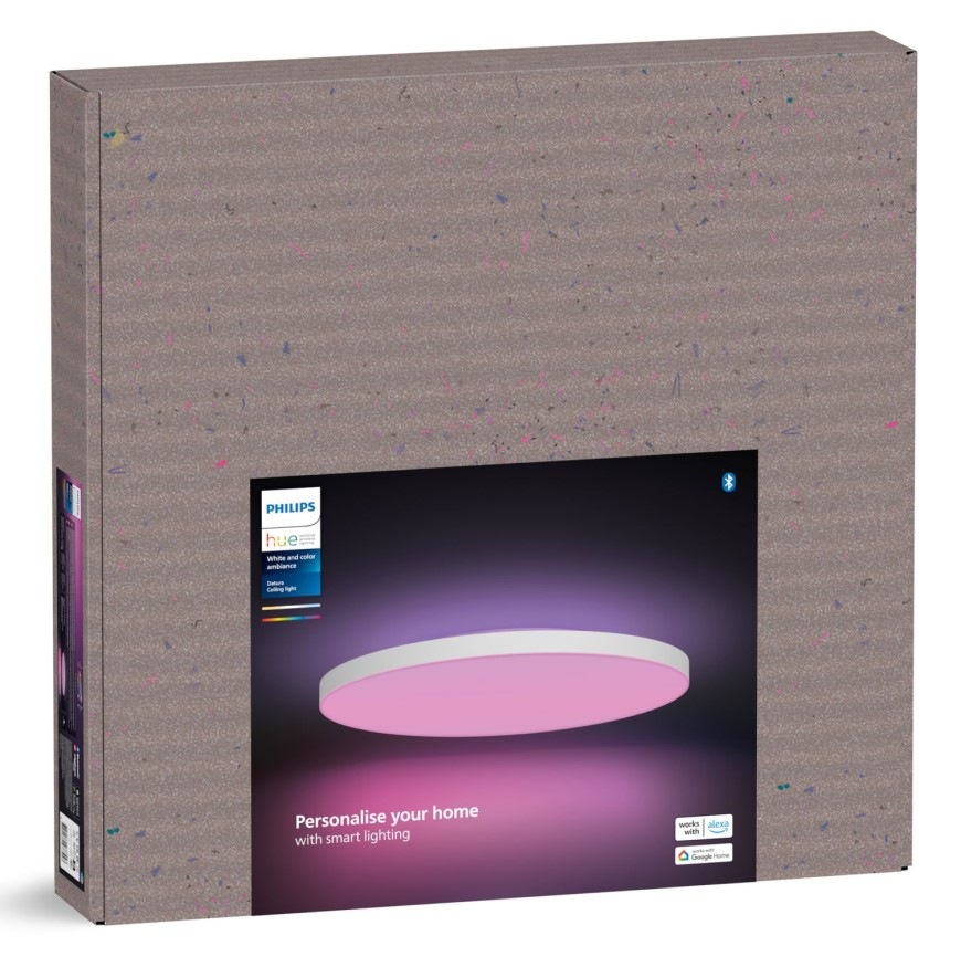 Stropné svietidlo Philips Hue Datura, Slim, XL - biele
