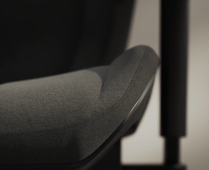 Herná stolička FRACTAL DESIGN Refine Fabric Light sivá