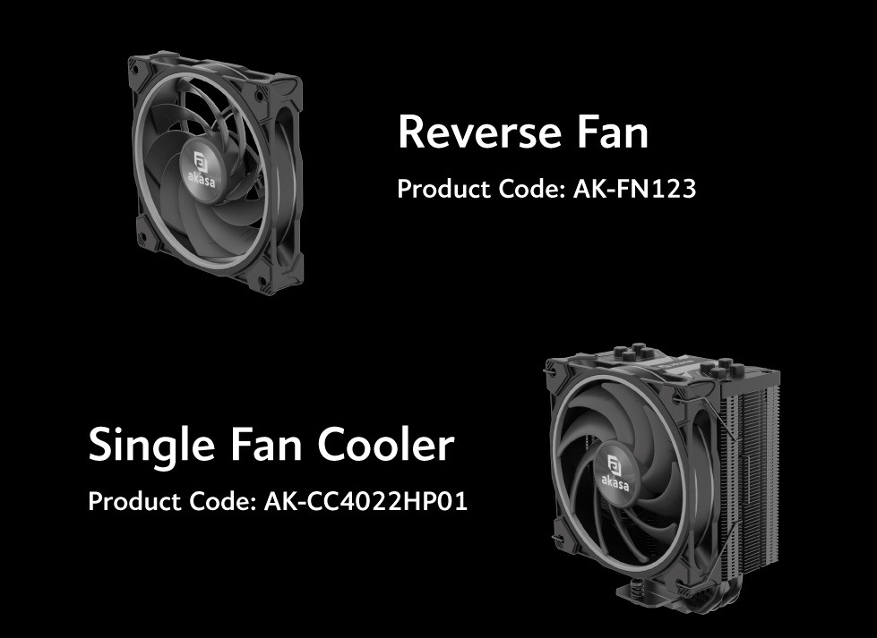 Chladič CPU AKASA H4 Plus + SOHO AR12 Reverse Blade Fan čierny AKASA H4 Plus + SOHO AR12 Reverse Blade Fan vsádza aj na optimalizovaný statív