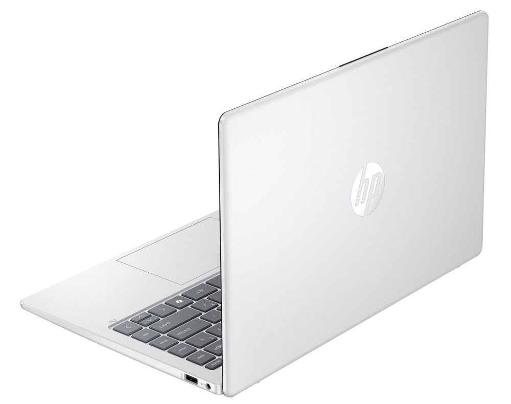 Notebook HP OmniBook 3 NG AI PC 14-ha0001nc + Game Pass predplatné na 3 mesiace strieborný Notebook HP OmniBook 3 NG AI PC 14-ha0001nc zozadu otvorený