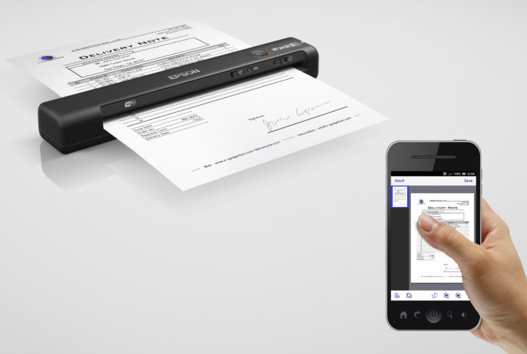 Skenovanie dokumentu pomocou Epson WorkForce ES-60W a odoslanie do telefónu cez Wi-Fi