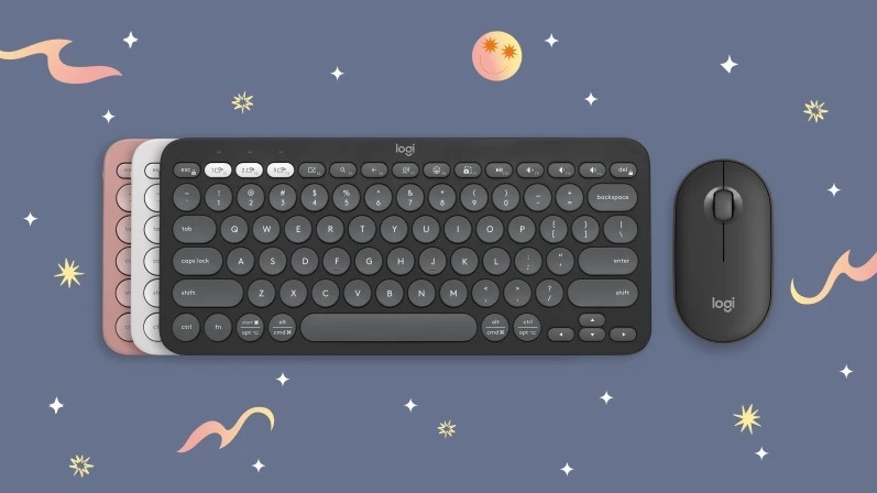 Klávesnica s myšou Logitech Pebble 2 Combo, US INT'L biela Klávesnica s myšou Logitech Pebble 2 Combo, US INT'L biela