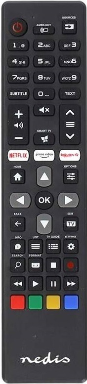 Diaľkový ovládač Nedis kompatibilný so všetkými televízormi Philips čierny Nedis TVRC45PHBK