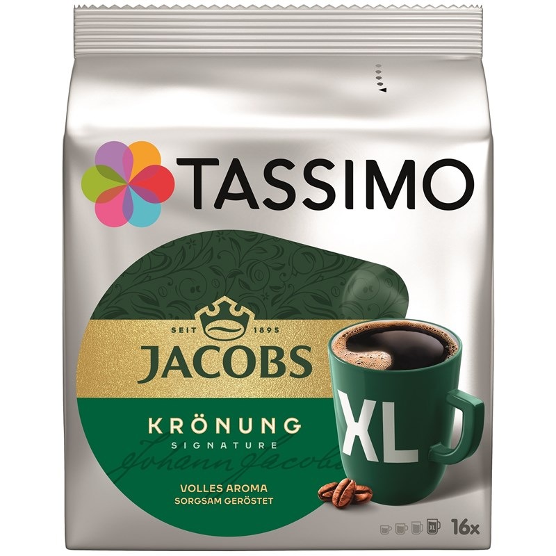 Kapsuly pre espressá Tassimo Jacobs Kronung XL (16 ks) Kapsle Tassimo Jacobs Kronung XL 16 ks