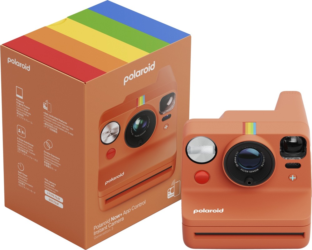 Instantný fotoaparát Polaroid Now+ Gen 3 oranžový Fotoaparát Polaroid Now+ Gen 3 s príslušenstvom