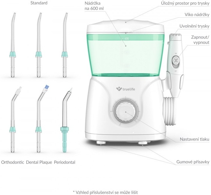 Ústna sprcha TrueLife AquaFloss Station S600 biela TrueLife AquaFloss Station S600, bílá