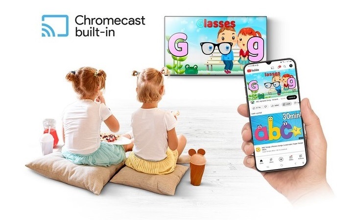 Televízia JVC LT-43VA6435, funkcia chromecast