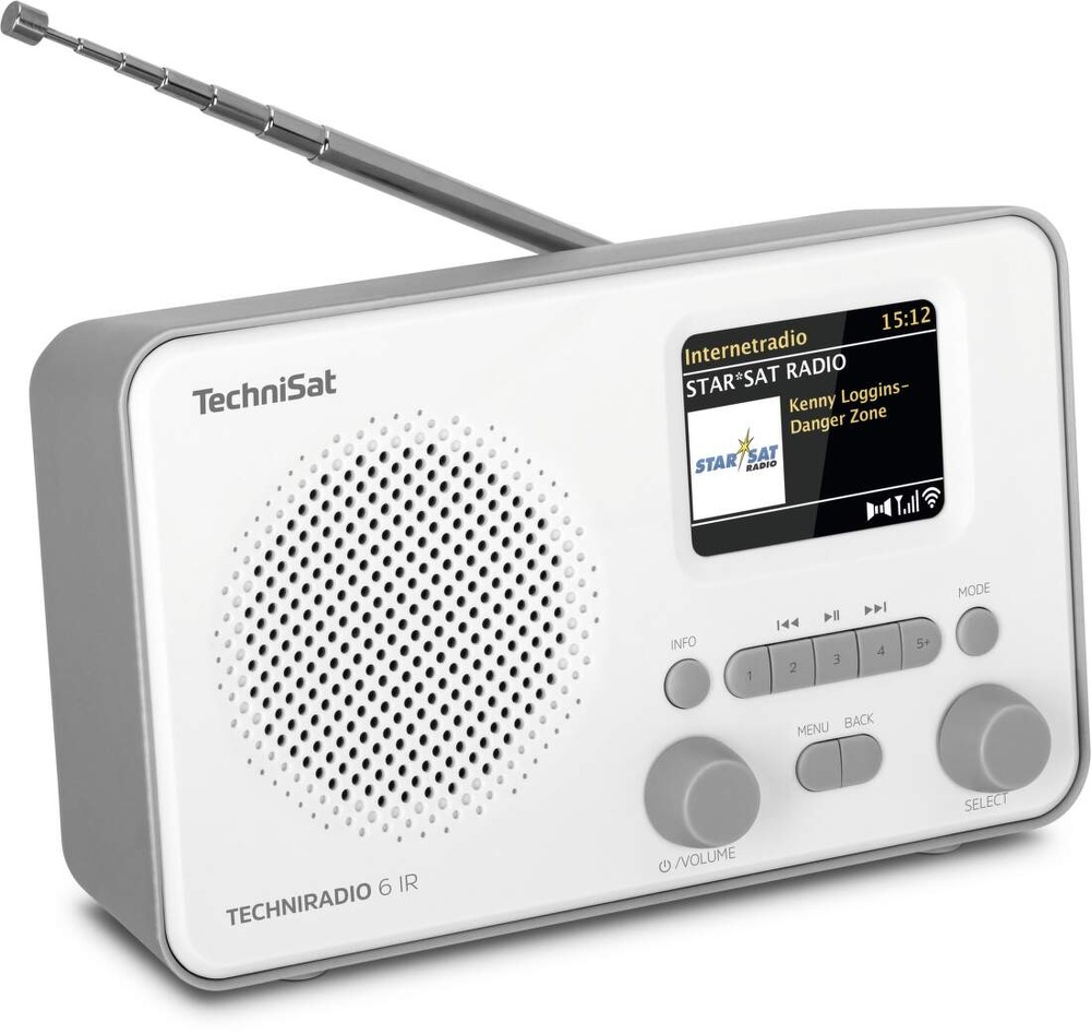 Internetový rádioprijímač s DAB+ Technisat TECHNIRADIO 6 IR sivý/biely