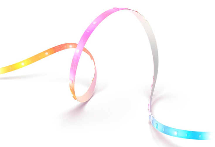 Detail LED pásky Philips Hue Essential RGBIC s plynulým prechodom farieb
