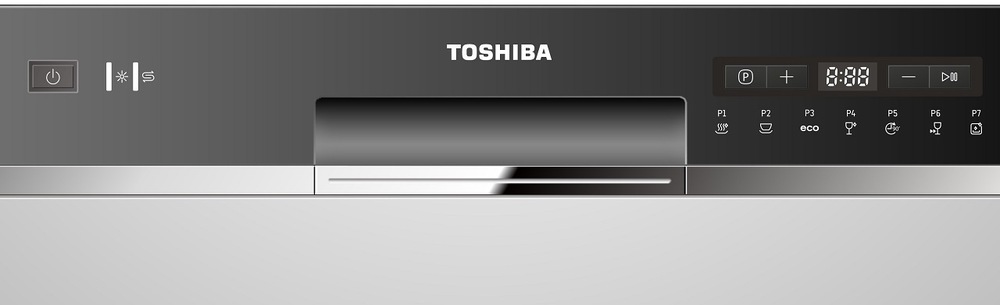 Umývačka riadu Toshiba DW-08T2EE(S)-CZ strieborná
