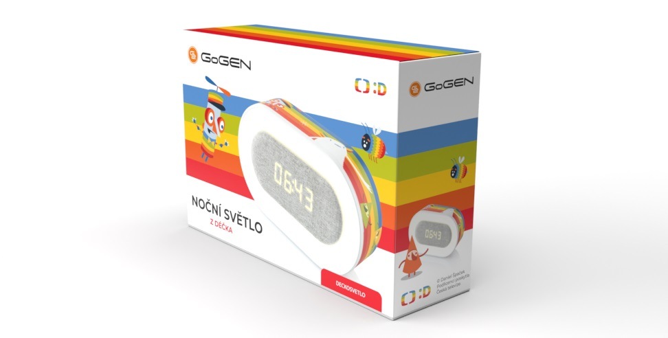Budík GoGEN DÉČKO SVETLO Budík GoGEN DÉČKO SVĚTLO