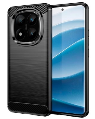 Kryt na mobil WG Carbon na Xiaomi Redmi Note 14 Pro 5G/Note 14 Pro+ 5G čierny