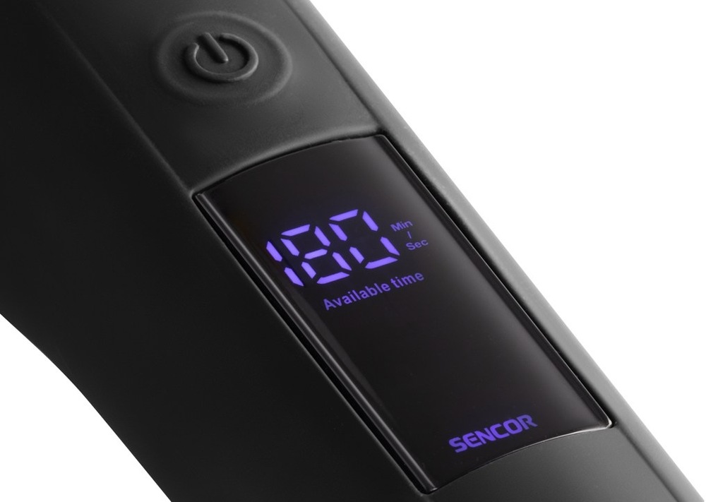 Holiaci strojček Sencor SMS 7000BK čierny Detail displeja holiaceho strojčeka