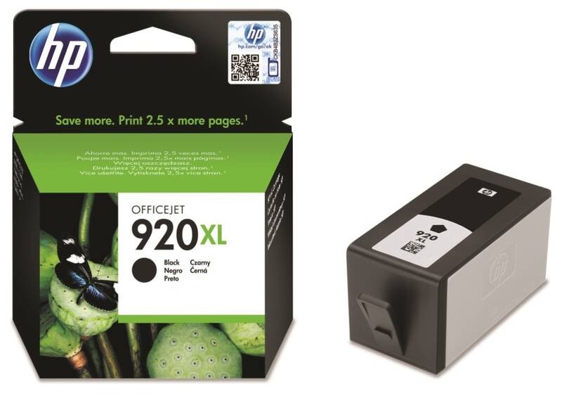 Atramentová náplň HP 920XL, 1 200 strán - čierna