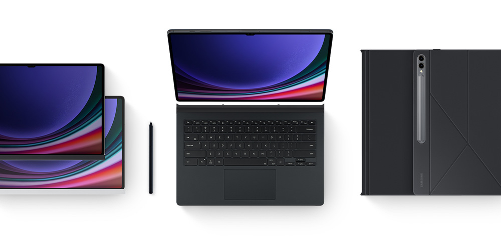 Puzdro na tablet Samsung Smart Book na Galaxy Tab S9/S9 FE/S10 FE biele Samsung Galaxy Tab S9 Smart Book Cover
