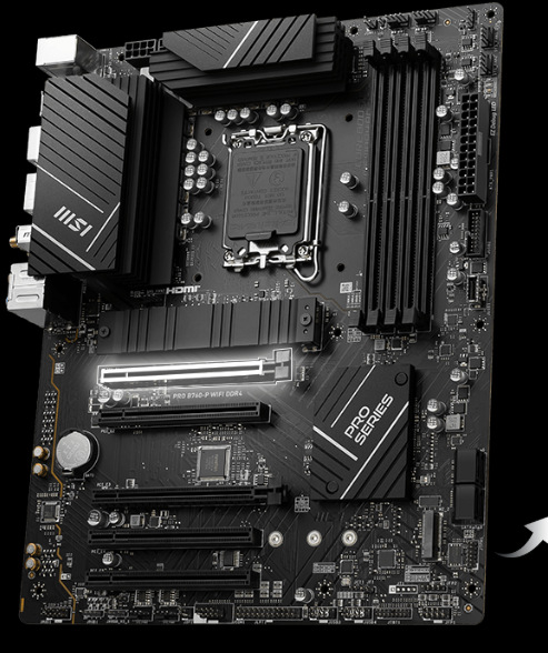 Základná doska MSI PRO B760-P WIFI DDR4 MSI PRE B760-P WIFI podporuje aj Lightning Gen 4 PCIe