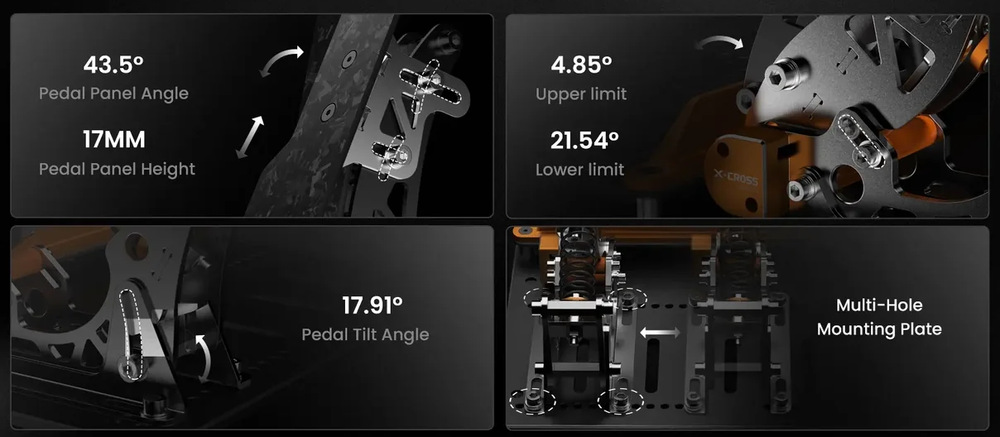 Pedále PXN Vector X pedals PD LP čierne PXN Vector X pedals PD LP ponúka aj nastavenie odporu