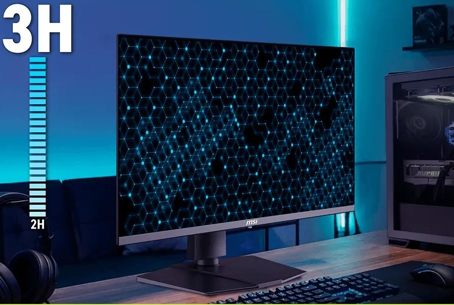 Herný monitor MSI MAG 272UP QD-OLED E16 čierny Odolný povrch monitora MSI MAG 272UP QD-OLED E16 s tvrdosťou 3H odolá poškriabaniu pri používaní.