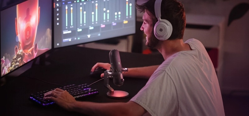 Mikrofón SteelSeries Alias čierny Mikrofón SteelSeries Alias čierny