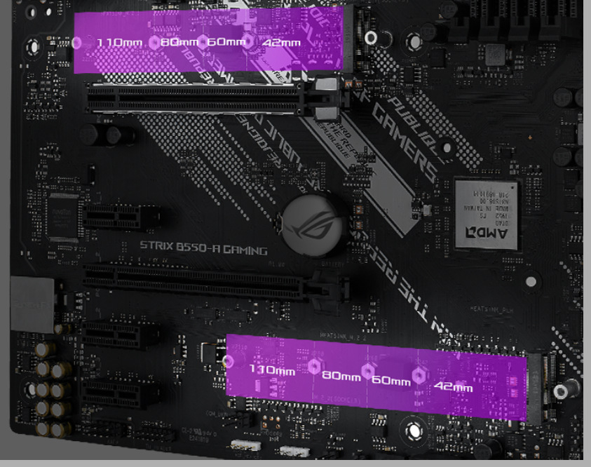 Základná doska Asus ROG Strix B550-A GAMING Asus ROG Strix B550-A GAMING podporuje PCIe 4.0″ width=