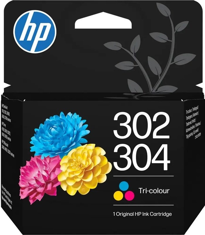 Viacfarebná atramentová náplň HP 302/304, CMY s výťažnosťou 150 strán