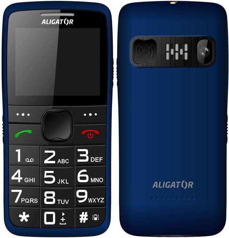 Mobilný telefón Aligator A675 Senior modrý