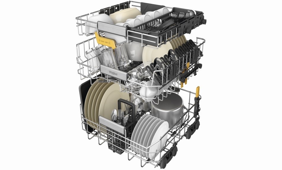 Umývačka riadu Whirlpool W8I HT58 T MaxiSpace Vstavaná umývačka riadu Whirlpool W8I HT58 T, flexibilita nakladania