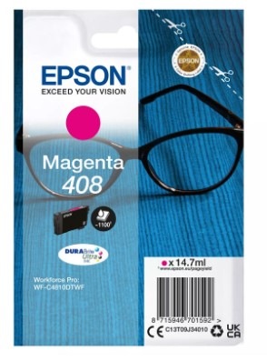 Cartridge Epson 408 DURABrite Ultra, 1100 stran purpurová farba