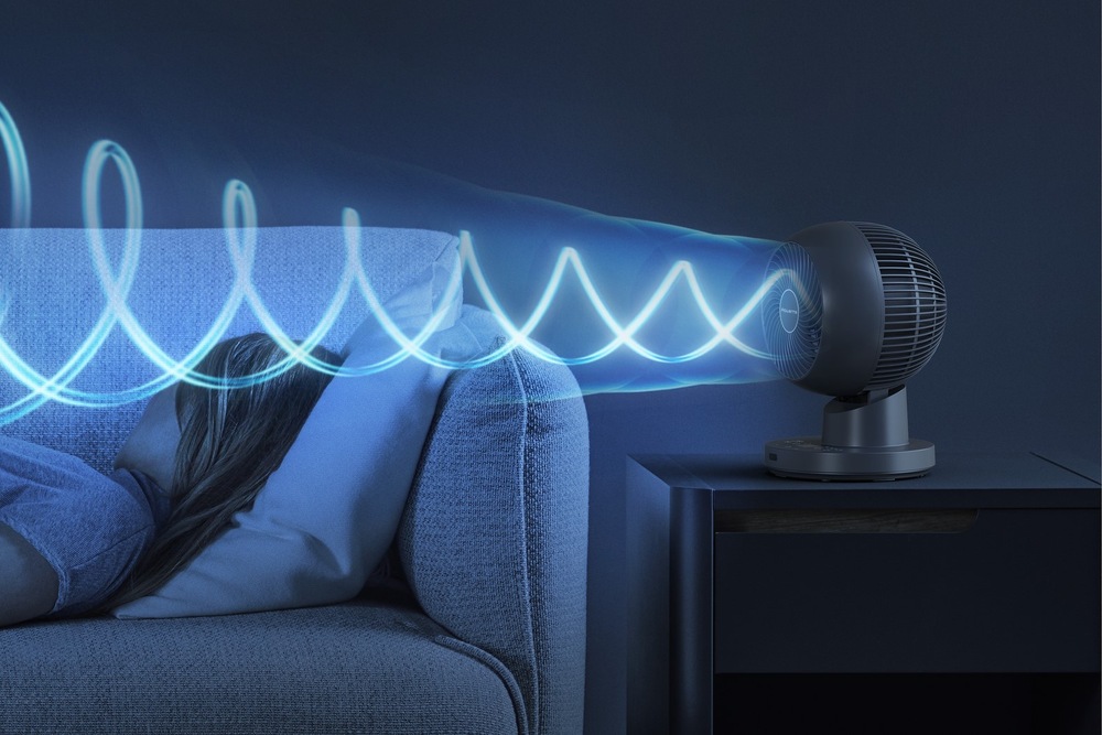 Ventilátor stolový Rowenta QV2540F0 Turbo Twist Compact sivý „Rowenta
