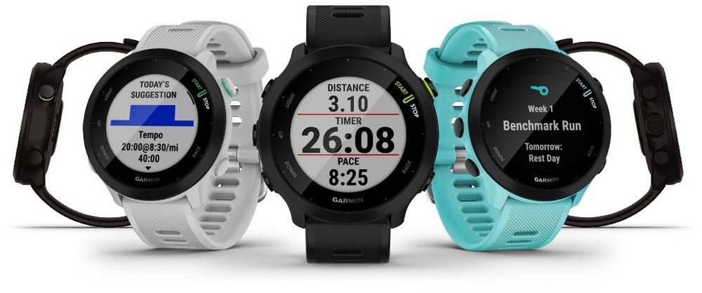 Inteligentné hodinky Garmin Forerunner 55 biele Garmin Forerunner 55