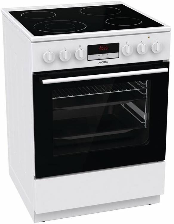 Sklokeramický sporák Mora C 8668 BW6 biely