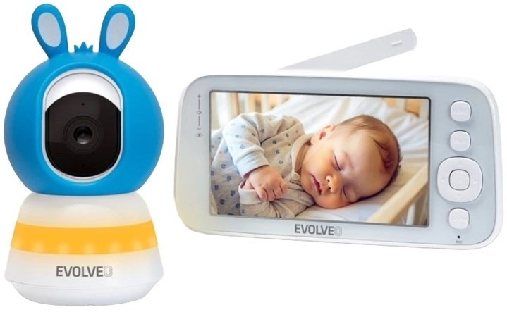 Detská elektronická pestúnka Evolveo Baby Monitor N5, modrá