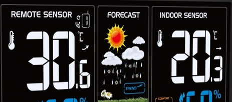 Meteorologická stanica GARNI 545 Line čierna GARNI 545 Line, černá