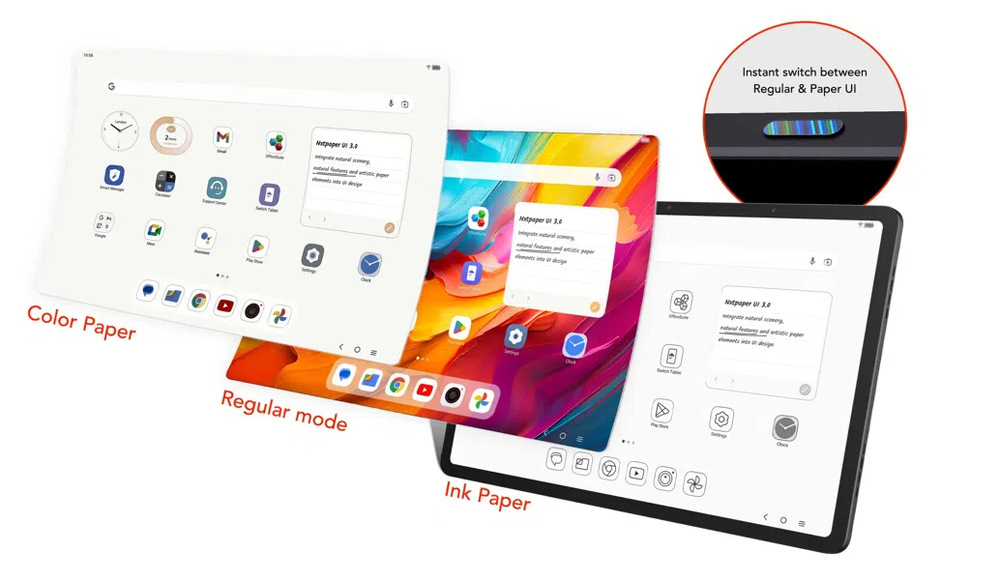 Tablet TCL NXTPAPER 14 + Flip case + T-pen sivý
