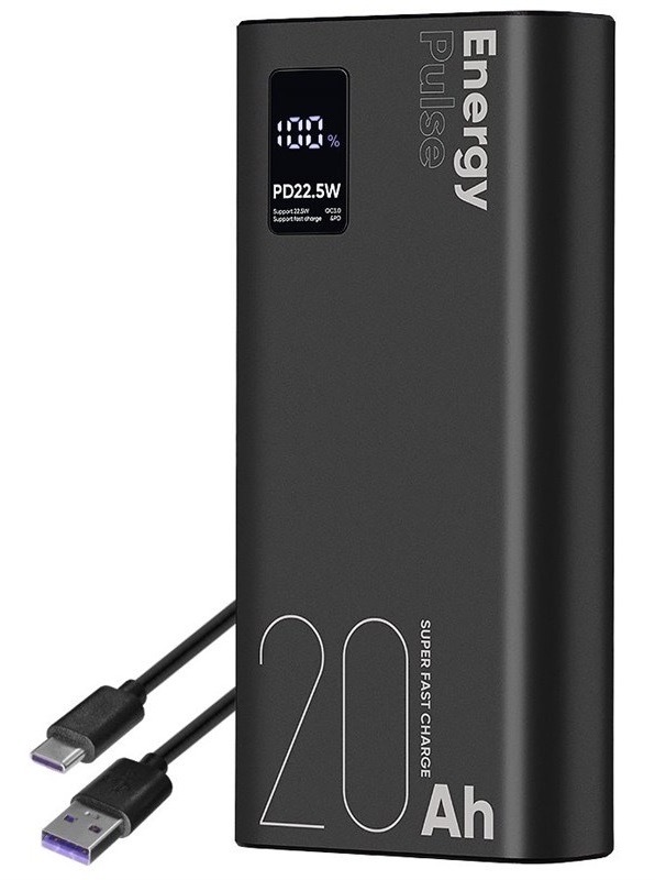 Powerbank Obal:Me EnergyPulse 20000mAh čierny