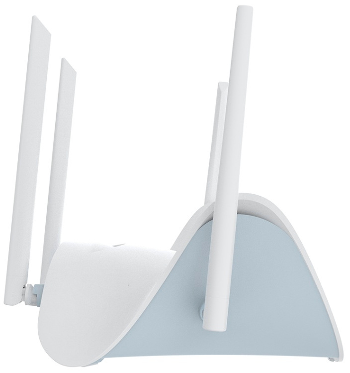 Bočný pohľad na router D-Link R95/E BE9500 ukazujúci rozmiestnenie externých antén