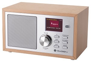 Rádioprijímač s DAB+ GoGEN DAB 620 BTCS strieborný/hnedý