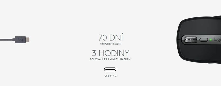 Myš Logitech MX Anywhere 3S pro MacBook sivá/biela Myš Logitech MX Anywhere 3S pro MacBook sivá/biela