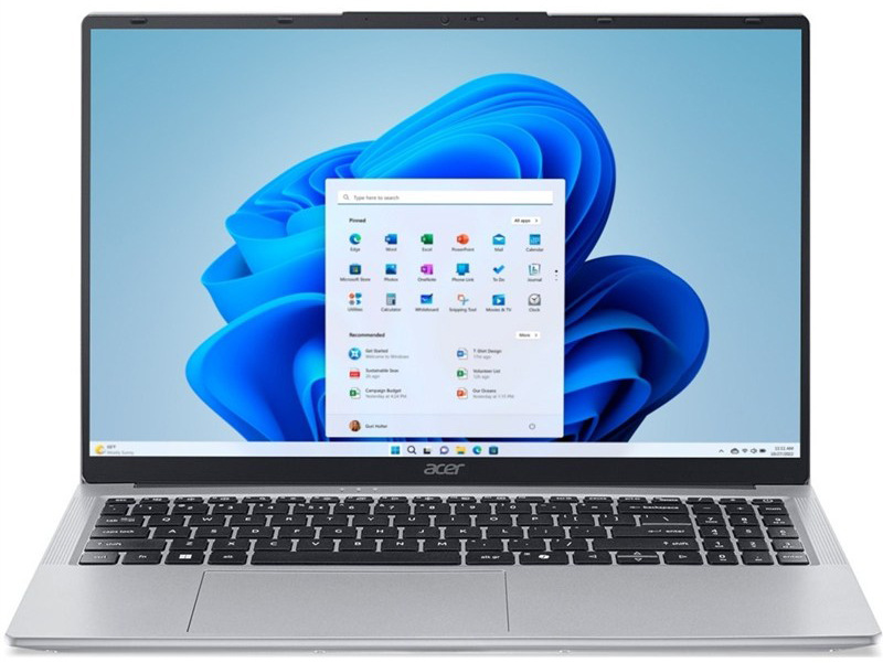 Kompaktný notebook Acer Aspire Lite, strieborná farba