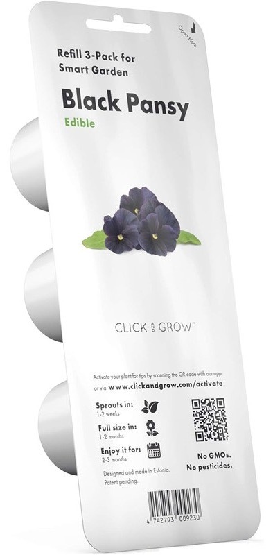 Semienka Click and Grow s rýchlym cyklom pestovania, 3 ks sadeníc