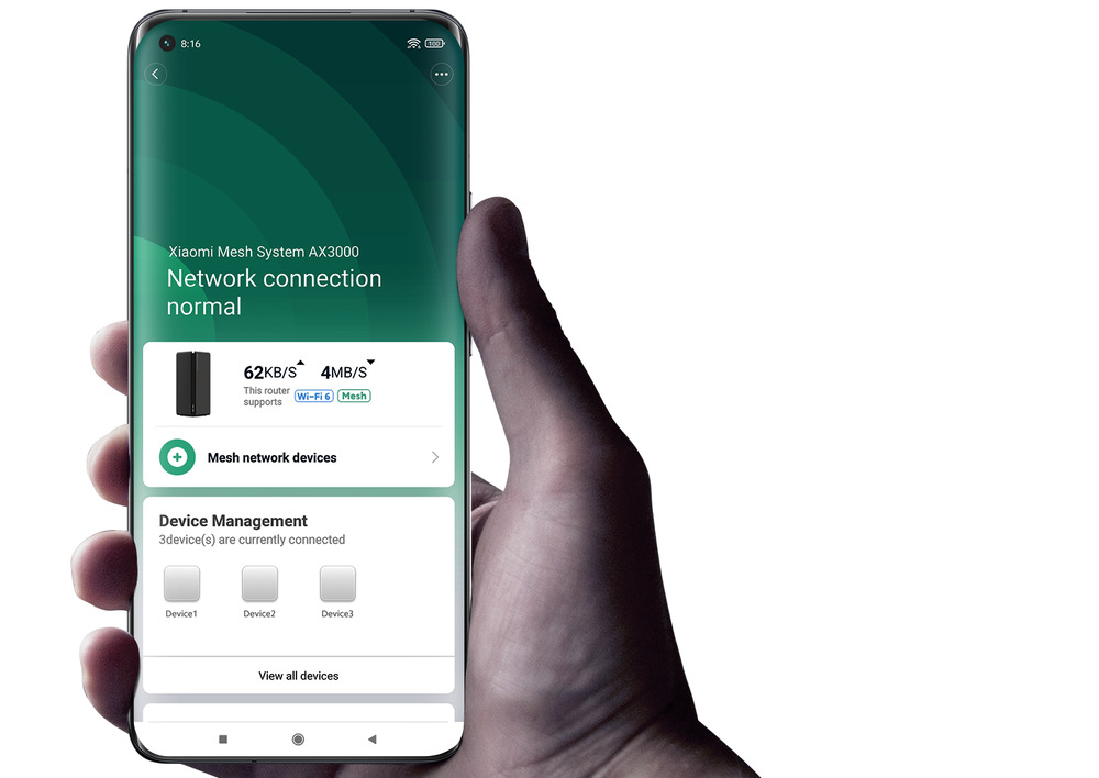 Kompletný Wi-Fi systém Xiaomi AX3000 (2-pack) čierny