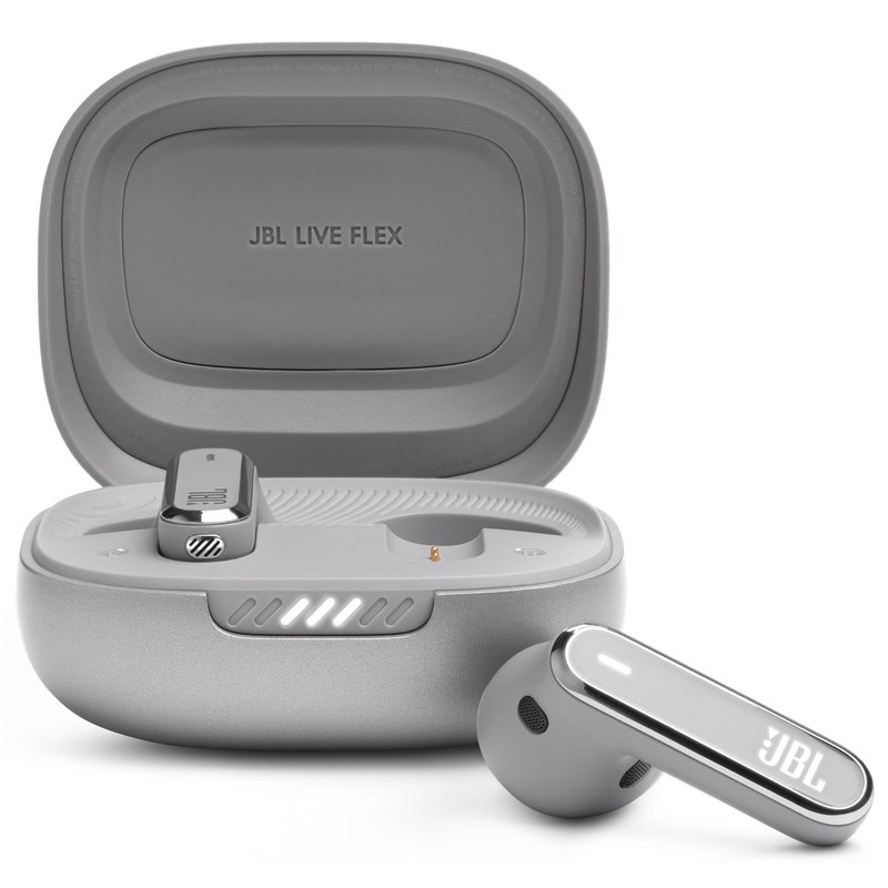 Slúchadlá JBL Live Flex strieborná
