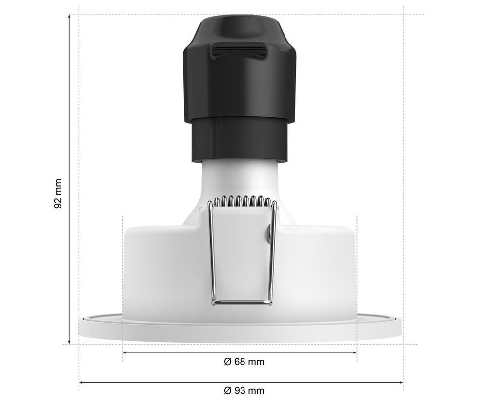 Okrúhle vstavané svietidlo Philips Xamento Hue, s uvedenými rozmermi
